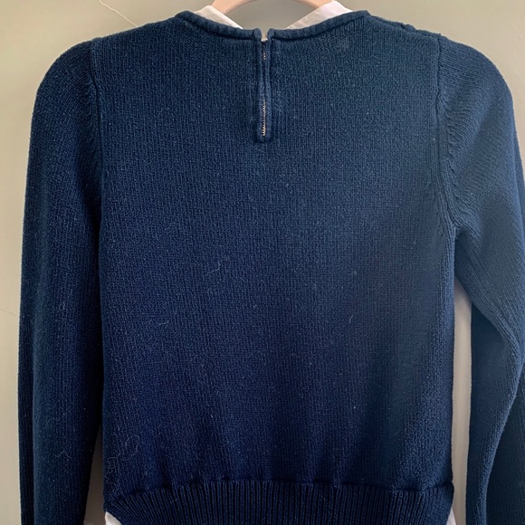 Blue and White Sweater. - Picture 3 of 3